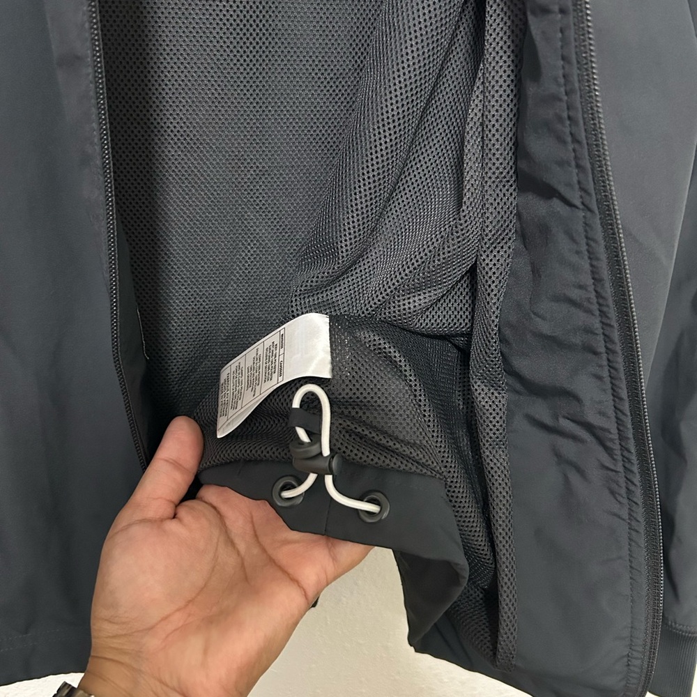Vintage Nike Men's Lg Full Zip Up Jacket Windbreaker Drawstring Bottom - Picture 7 of 11